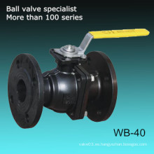 JIS 10k Acero al carbono Wcb Flangeado Válvula de bola manual flotante
